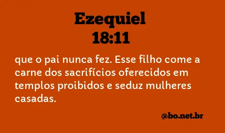 Ezequiel 18:11 NTLH