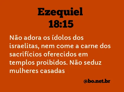 Ezequiel 18:15 NTLH