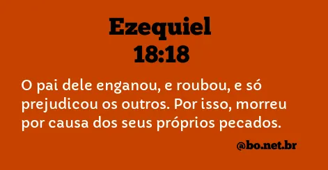 Ezequiel 18:18 NTLH