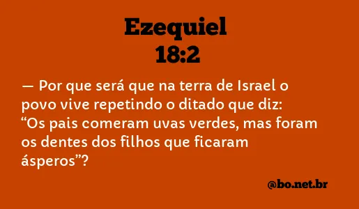 Ezequiel 18:2 NTLH