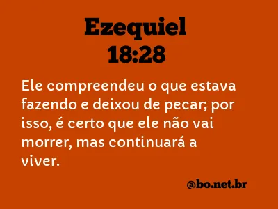 Ezequiel 18:28 NTLH