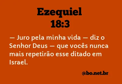 Ezequiel 18:3 NTLH