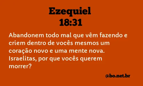 Ezequiel 18:31 NTLH