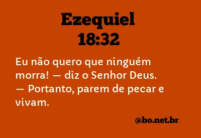 Ezequiel 18:32 NTLH