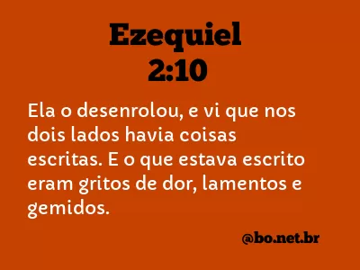 Ezequiel 2:10 NTLH