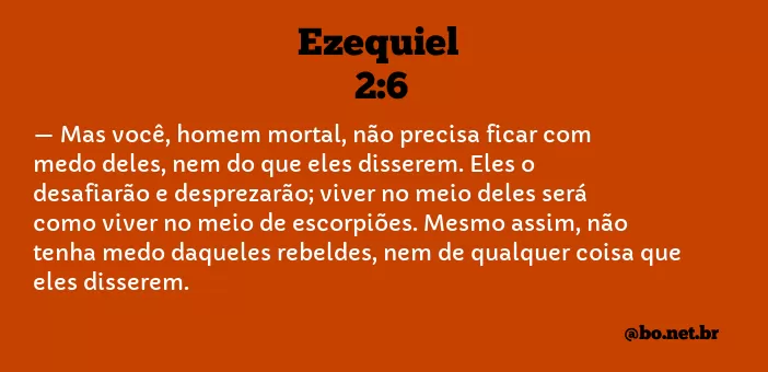 Ezequiel 2:6 NTLH