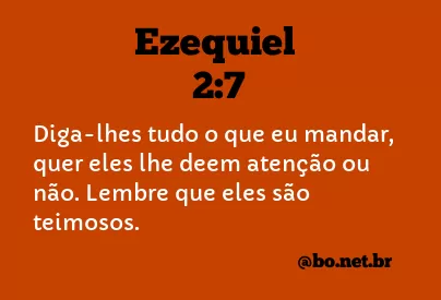 Ezequiel 2:7 NTLH