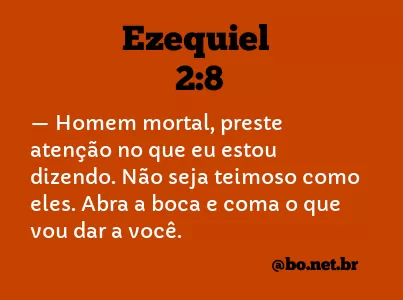 Ezequiel 2:8 NTLH
