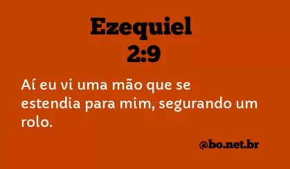 Ezequiel 2:9 NTLH