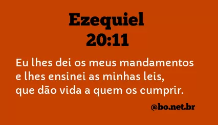 Ezequiel 20:11 NTLH