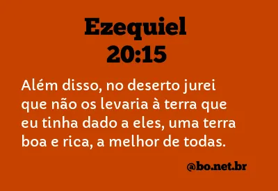 Ezequiel 20:15 NTLH