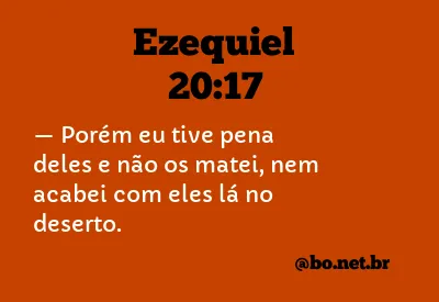 Ezequiel 20:17 NTLH