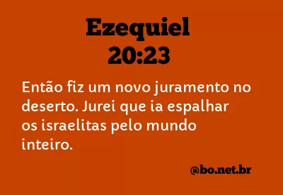 Ezequiel 20:23 NTLH