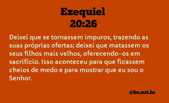 Ezequiel 20:26 NTLH