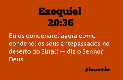 Ezequiel 20:36 NTLH