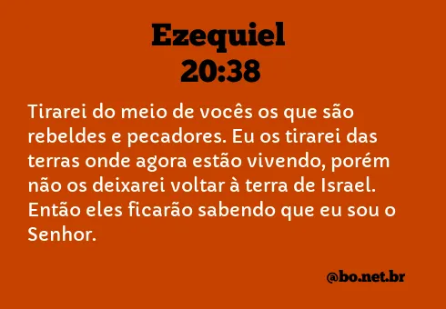 Ezequiel 20:38 NTLH