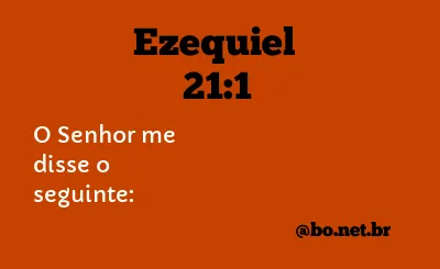 Ezequiel 21:1 NTLH