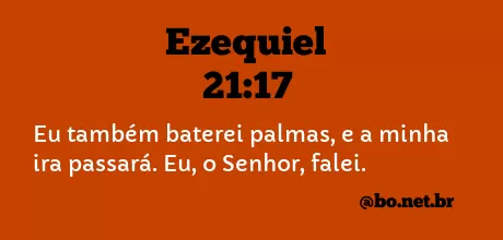 Ezequiel 21:17 NTLH
