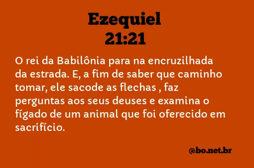 Ezequiel 21:21 NTLH