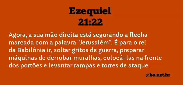Ezequiel 21:22 NTLH