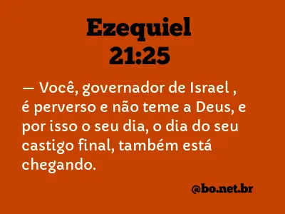 Ezequiel 21:25 NTLH