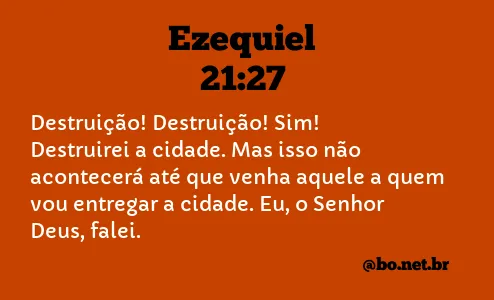 Ezequiel 21:27 NTLH