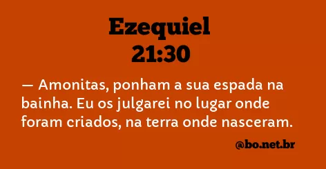 Ezequiel 21:30 NTLH