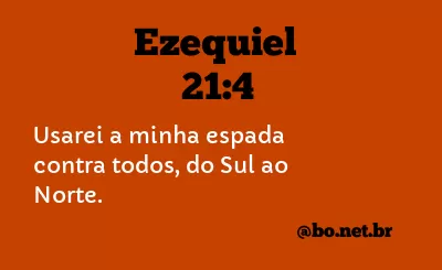Ezequiel 21:4 NTLH