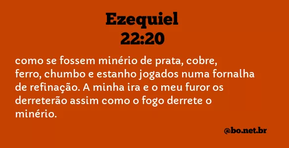 Ezequiel 22:20 NTLH