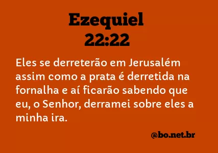 Ezequiel 22:22 NTLH