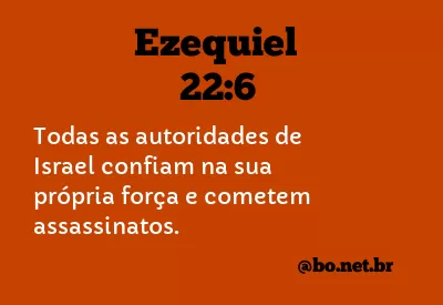 Ezequiel 22:6 NTLH
