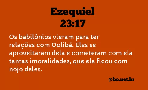 Ezequiel 23:17 NTLH