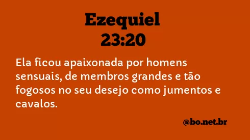Ezequiel 23:20 NTLH