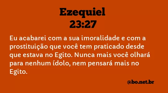 Ezequiel 23:27 NTLH