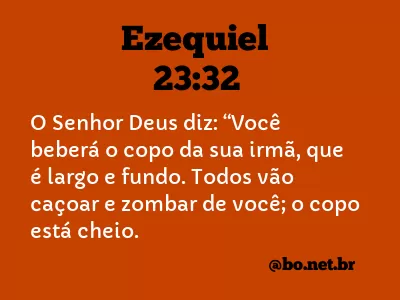 Ezequiel 23:32 NTLH