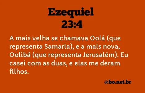 Ezequiel 23:4 NTLH