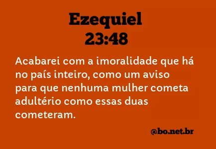 Ezequiel 23:48 NTLH