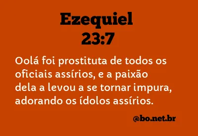 Ezequiel 23:7 NTLH