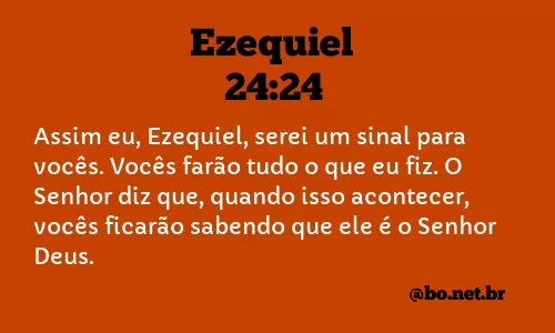 Ezequiel 24:24 NTLH