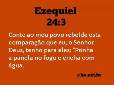 Ezequiel 24:3 NTLH