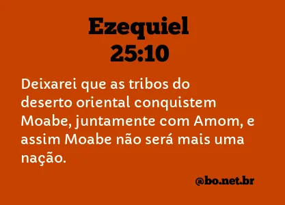 Ezequiel 25:10 NTLH