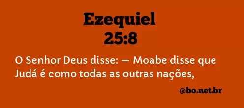 Ezequiel 25:8 NTLH
