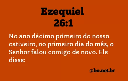 Ezequiel 26:1 NTLH