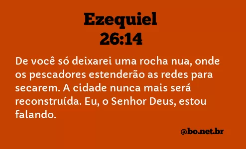 Ezequiel 26:14 NTLH