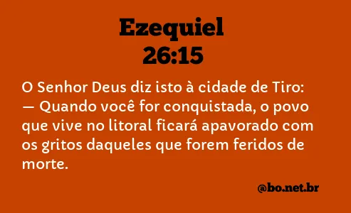 Ezequiel 26:15 NTLH