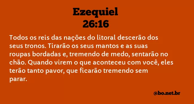 Ezequiel 26:16 NTLH