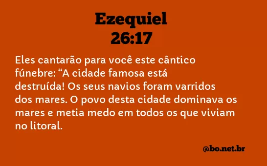 Ezequiel 26:17 NTLH