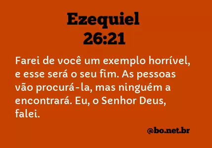 Ezequiel 26:21 NTLH