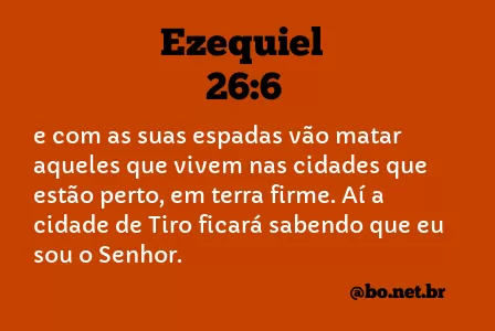 Ezequiel 26:6 NTLH