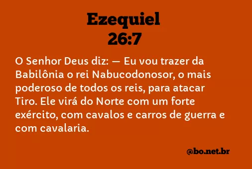Ezequiel 26:7 NTLH
